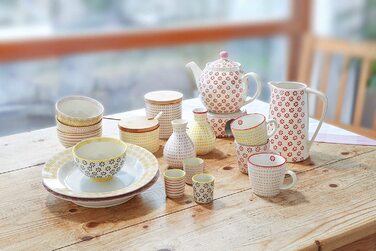 Кружка Bloomingville Susie Retro, керамічна, червона, 800 мл, 17 см висота