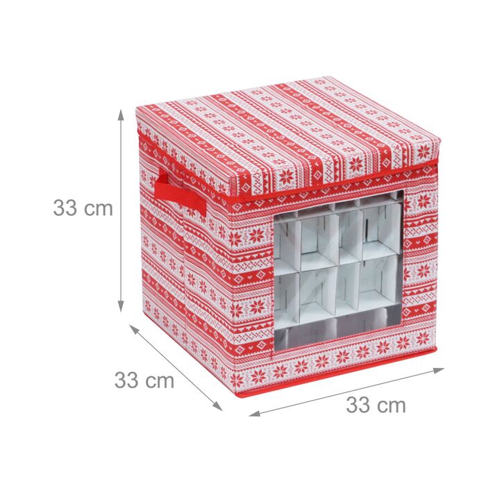 Набір з 3 коробок для зберігання новорічних кулічок Relaxdays
