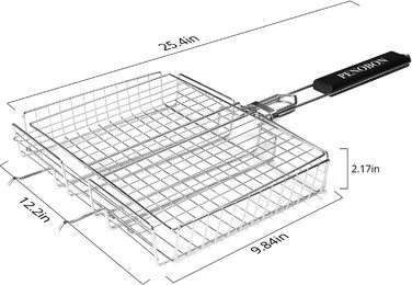 Решітка для гриля Penobon Tipo 2 32x25x5 см сталь