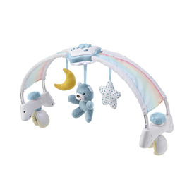 Ігрова арка Chicco RAINBOW для дитячого ліжечка, 2 в 1 зі світлом і мелодіями, синя, від 0 місяців і старше