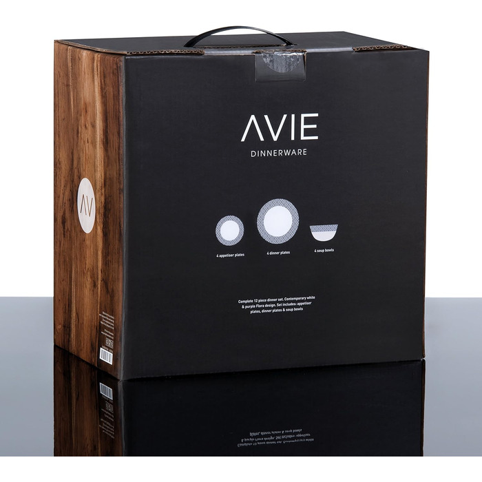 Посуд Premier Housewares Avie 12 шт. Cvasablanca (Mob), al, Порцеляна (Синій)