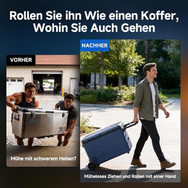 Автомобільний холодильник AAOBOSI 95л: Електричний компресорний бокс, IPX4 водонепроникний, -20°C до +20°C для авто, кемпінгу, подорожей