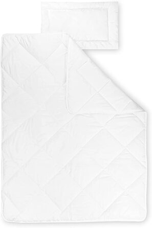 Комплект дитячих ковдр Юліуса Зеллнера Hygiena, ковдра з подушкою, що стирається при температурі 95C, захищена від алергії, стандарт 100 від OEKO-TEX, розмір 80x80 35x40 см (комплект 100X135 40x60 см)