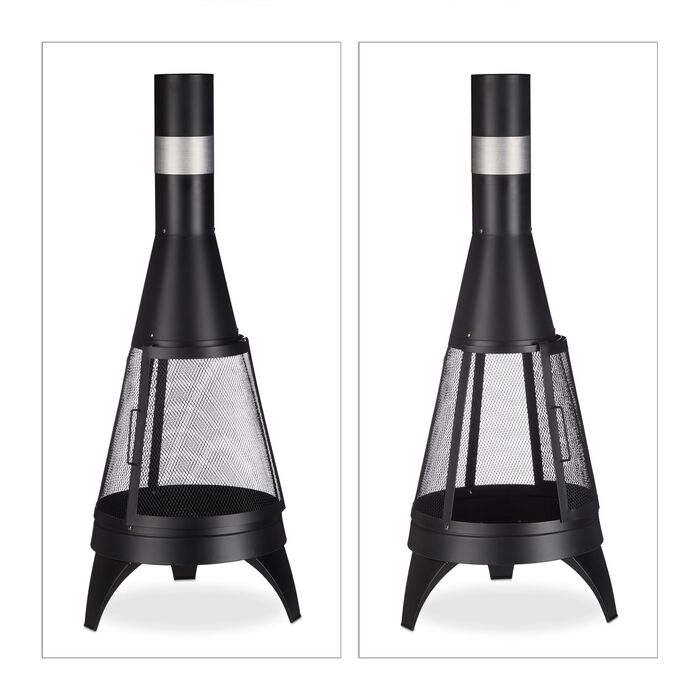 Відпочинок на свіжому повітрі з теплою атмосферою! Піч для тераси Relaxdays із захистом від іскор