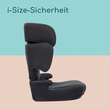 Автокрісло Bebeconfort RoadSafe i-Size для дітей 3,5-12 років (100-150 см), з регулюванням підголівника, чорне