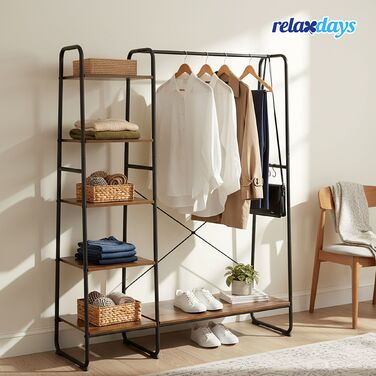 Підставка для одягу Relaxdays з полицею для взуття