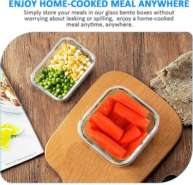 Набір скляних контейнерів для зберігання продуктів Komuee (24 шт.) з кришкою, BPA-free, для мікрохвильовки та посудомийної машини (блакитний)