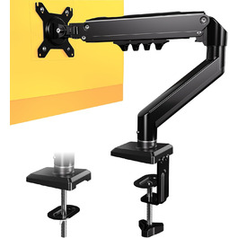 Кріплення для монітора OffiGo: підходить для моніторів 15-32 дюймів, вантажопідйомність до 9 кг, VESA 75/100 мм, чорний