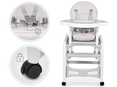 Дитячий стільчик Ricokids Sinco 5в1 - регульований, з функцією гойдання та нахилом спинки (сірий)