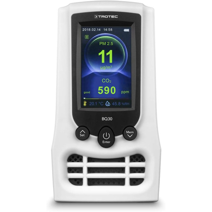 Монітор якості повітря та вимірювач частинок Trotec BQ30 CO2 Ampel - вимірювання CO2 та PM2.5