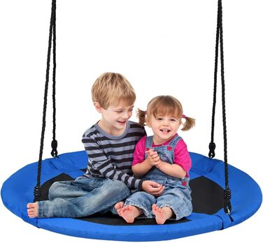 Шоукель DREAMADE для саду: регульована висота, діаметр 100 см, до 150 кг, для дітей та дорослих (блакитний)