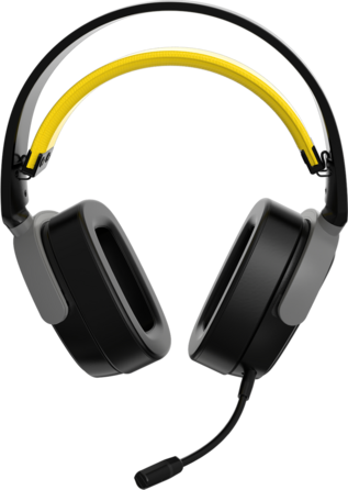 Бездротова ігрова гарнітура Ajazz AHM09 MAX Black Gray Yellow (AHM09-MAX-BGY)