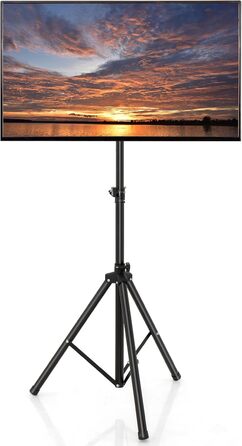 Підставка для телевізора COSTWAY, регульована по висоті, для телевізорів 21-47 дюймів (Plasma/LCD/LED), до 35 кг, чорна