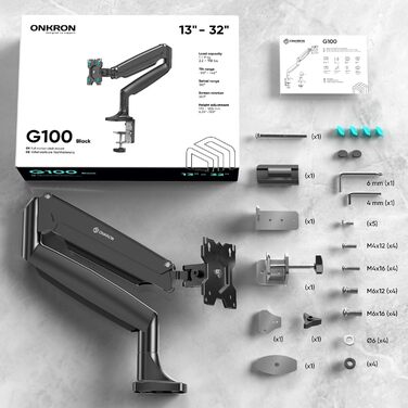 Кріплення для монітора ONKRON G100-W (13-32