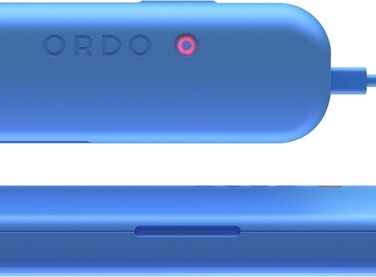 Електрична зубна щітка Ordo Sonic+ з кейсом для подорожі, фіолетового кольору (Арктичний блакитний). 4 режими чищення, швидка зарядка USB, для дорослих, смарт-технологія