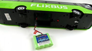 Автобус на радіокеруванні Carson FlixBus 2.4GHz, іграшка для дітей від 8 років, колірний, час роботи до 60 хв