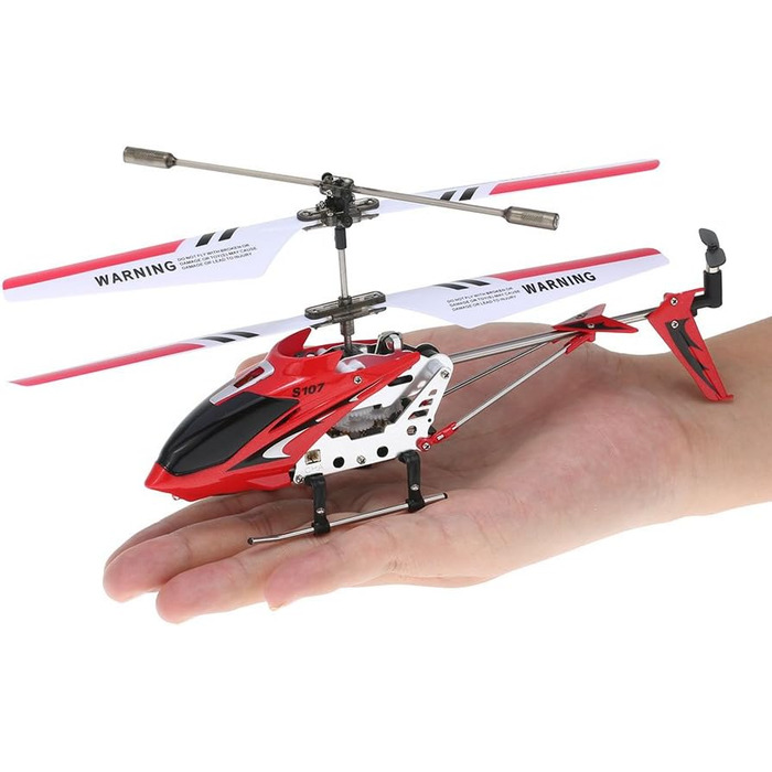 Радіокерований вертоліт Syma S107G 3-канальний інфрачервоний з гіроскопом, червоний