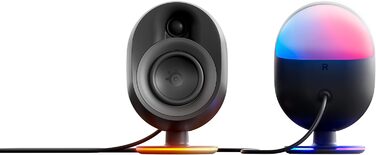 SteelSeries Arena 7 - 2.1-канавна акустика для геймінгу, RGB, USB, Aux, Bluetooth, чорний