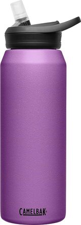 Пляшка для води з вакуумною ізоляцією Пляшка для води 1 л/32 унції, пурпуровий, 1 л, пластиковий 907 г пурпурний