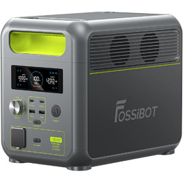 Портативна електростанція FOSSiBOT F1200, 1024Wh LiFePO4, 1200W (2400W пік), сонячний генератор, USB-C 100W, швидка зарядка, для дому, кемпінгу та подорожей