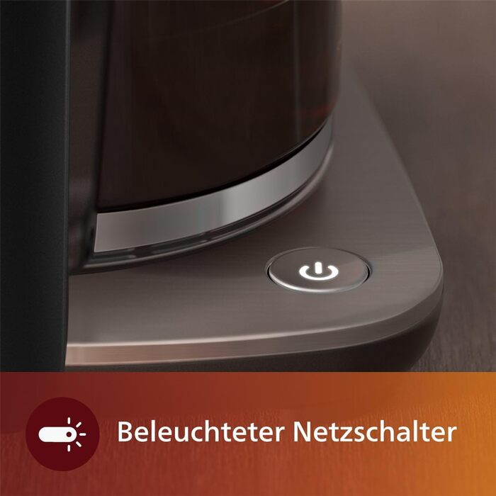 Кавоварка фільтраційна Philips, 1.25 л, до 15 чашок, Boil & Brew, чорна/срібляста (HD5416/60)