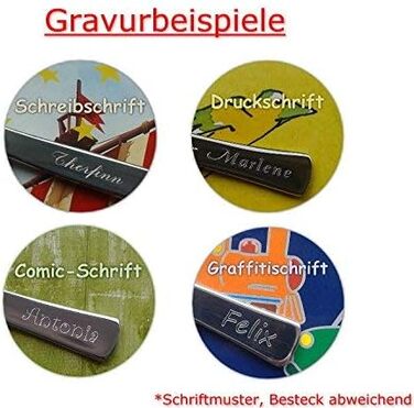 Дитячий набір столових приборів Zwilling Bino (4 шт.) з гравіюванням 