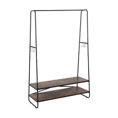 Підставка для одягу Relaxdays з 2 полицями