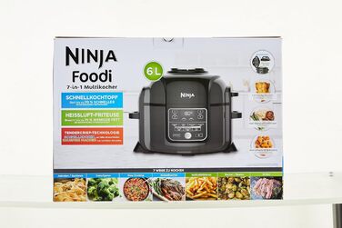 Мультиварка Ninja Foodi 6 л, 7-в-1 скороварка, фритюрниця, мультиварка, гриль OP300EU