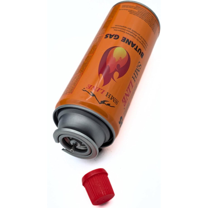 Набір газового пальника Gaskocher для кемпінгу з 8 балончиками бутану 227г, 1-ти вогонь, 2.2 кВт, Piezo запалювання, кейс