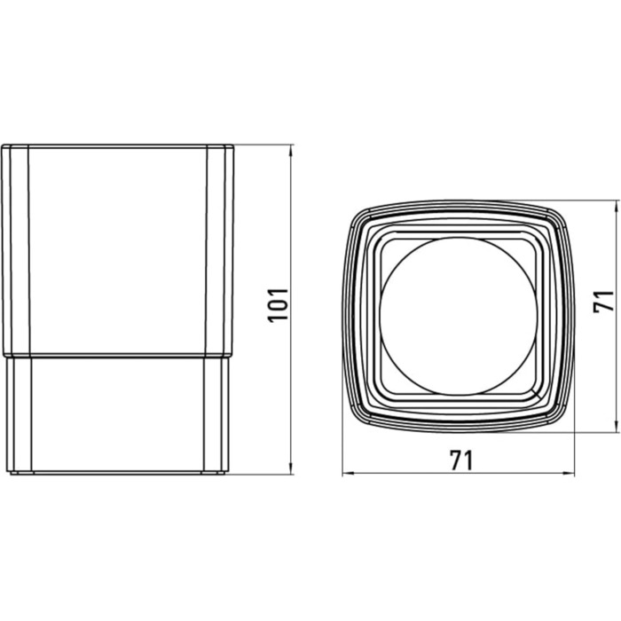 Тримач для зубних щіток Emco LOFT з кришталевим склом, настільний, чорний, з алюмінію, хром, преміум-якість
