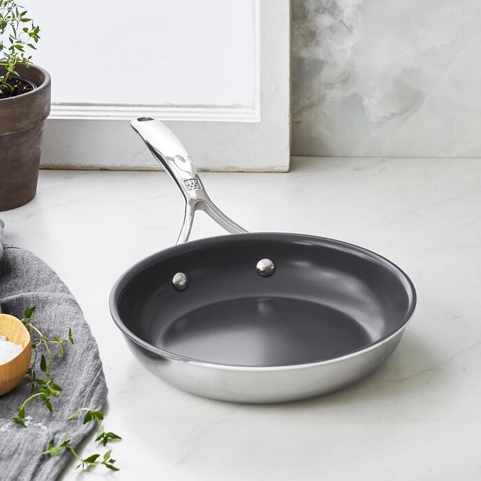 Набір сковорідок ZWILLING Spirit Energy + 2 шт., керамічне покриття, 25.4 см та 30.5 см (8 та 10 дюймів), нержавіюча сталь