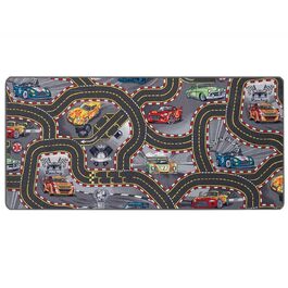 Ігровий килимок Primaflor з вулицями - Автомобілі, 140x200 см, Міцний дитячий килимок, Високоякісний вуличний килимок для дитячої кімнати, Ігровий килимок для хлопчиків/дівчаток (95 x 133 см)