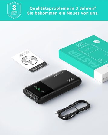 Power Bank INIU 27000mAh 140W: зарядний пристрій для телефону та ноутбука, сумісний з MacBook Pro, Steam Deck, iPhone (17, 16, 15, 14, 13, 12 Pro), Samsung S23, iPad та ін. Чорний