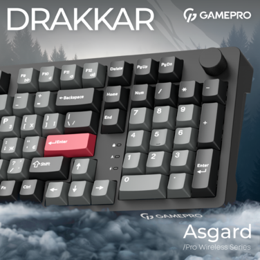 Бездротова механічна клавіатура GamePro Asgard Drakkar (MK305BK)