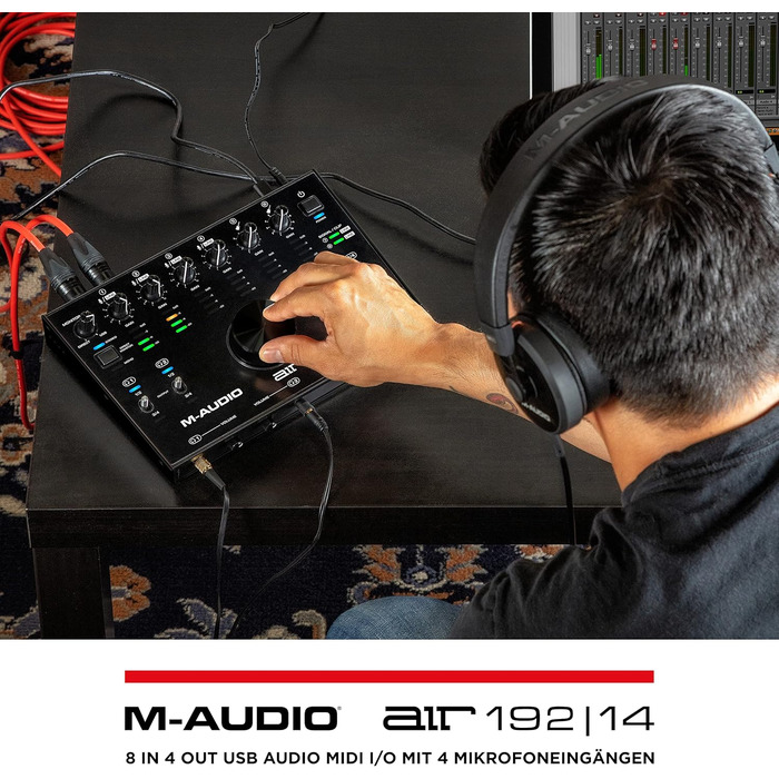 M-Audio Air 192|6: USB аудіоінтерфейс для запису в студійній якості з 2 XLR/Line входами + ПО