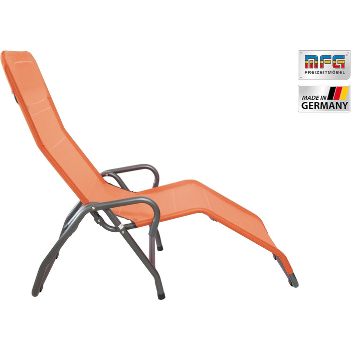 Лежак для басейну та саду MFG, 3', антрацит/теракота