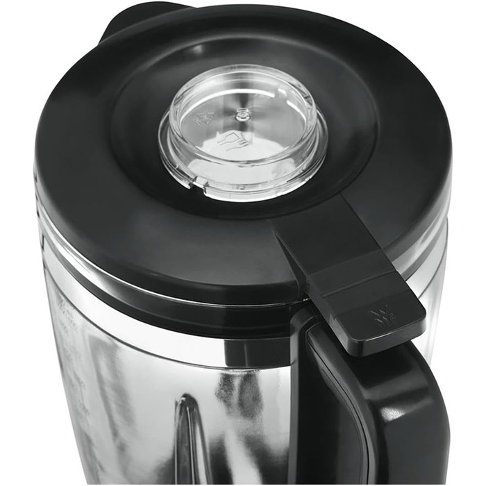 Високопродуктивний блендер WMF Kult Pro з двигуном 25 000 об/хв, 1400 Вт, скляний глечик 1.8 л, функція приготування смузі, подрібнення льоду та інтервальний режим