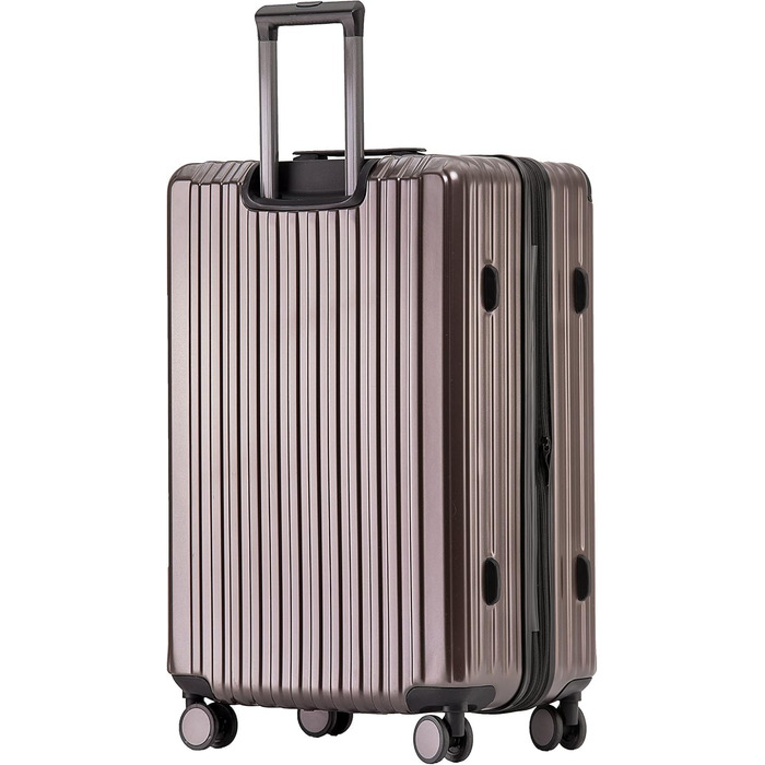 Набір валіз Münicase M816 TSA: 3 шт. (Coffee), з TSA-замком, телескопічним ручками та жорстким корпусом