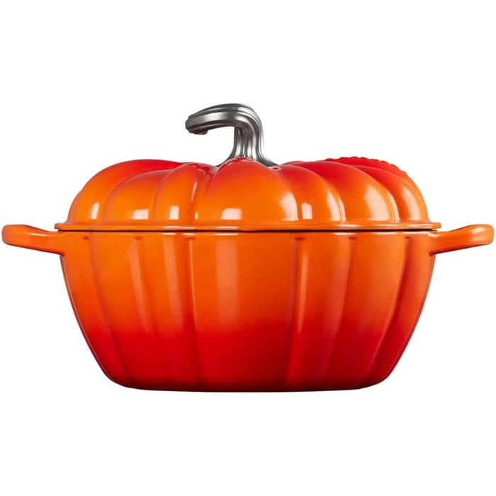 LE CREUSET Cocotte 24 см - кокотниця з емальованого чавуну, оранжевий колір (Vulcanico)