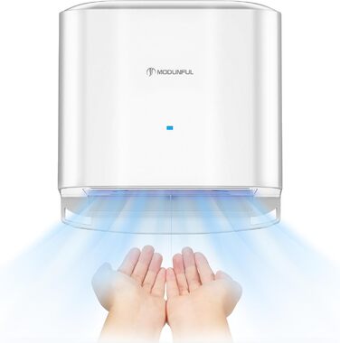 Електричний автоматичний сушар для рук настінний, 1200W (білий) Modunful S1