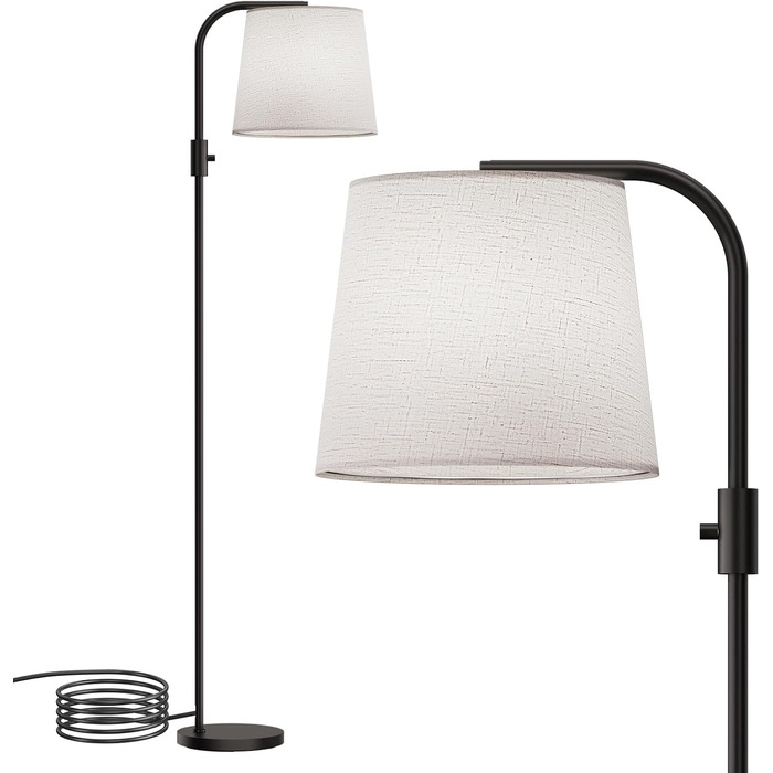 Світлодіодна торшер DUSKTEC RGB для вітальні, смарт-лампа з димером, керування через додаток, тепле та холодне біле світло, 10W, 1200LM, аркова лампа для читання, приліжкова лампа