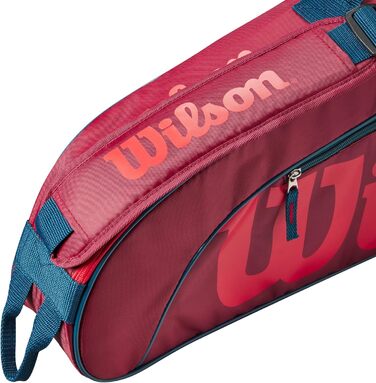 Сумка для тенісних ракеток Wilson Junior 3 червона/інфрачервона
