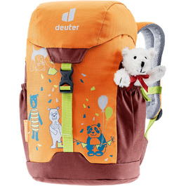 Дитячий рюкзак Deuter Cuddly Bear (8 л) лімітована серія з ведмедиком Тедді (мандарин-секвоя)