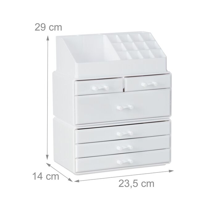 Організатор для косметики Relaxdays з 6 висувними ящиками
