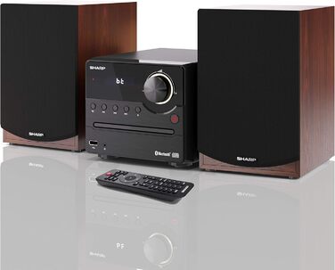 Компактна система SHARP XLB520D, 40 Вт, DAB/FM, Bluetooth, коричневий