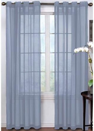 Штора Fresh Voile Curtain, нейтралізація запаху, 1 панель, 150x160 см, слонова кістка