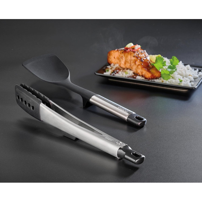 Набір кухонних аксесуарів Joseph Joseph Elevate Fusion (5 шт.) з підставкою, кухонні інструменти, BPA-free, термостійкі, з антипригарним покриттям, нержавіюча сталь