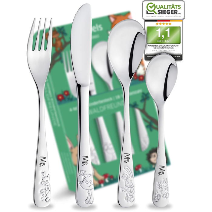 Дитячий столовий набір з гравіюванням 