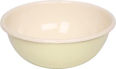 Кухонна миска Riess 16 жовта, діаметр 16 см, висота 6 см, 0,75 л, емаль, індукційна