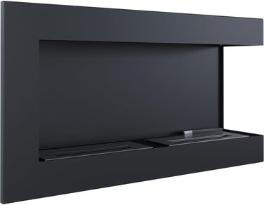 Камін 600x280мм Камін з лівою стінкою Ethanol Black Кутовий камін (900 x 280 мм)